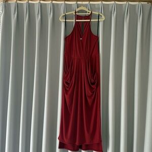 Women’s BCBGeneration deep red midi dress, size medium